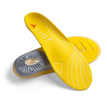 ALINE Cushion Memory Foam Insole - Shock Absorbent, Heel and Foot Support Shoe Inserts - Yellow - Men 6.5-7.5/Women 7.5-8.5/EU 38.5-40