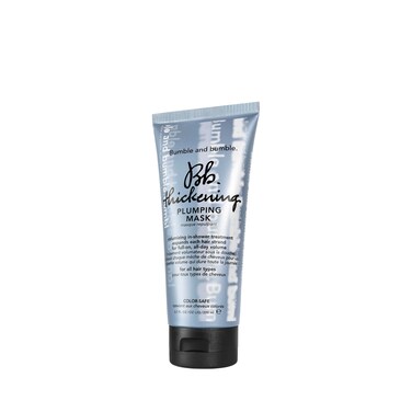 Bumble and bumble. Thickening Plumping Hair Mask   Color Safe   Hydrating, Volumizing, Smoothing + Strengthening   Curly, Wavy, Straight