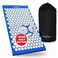 Acupressure Mat, 8,358 Acupuncture Pressure Points for Back Pain Relief, Increased Energy, Relaxation, FSA/HSA Eligible with Drawstring Bag, 26x16x1, Blue