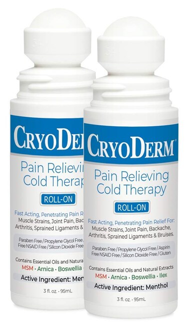 CryoDerm Cold Therapy 3 oz Roll On (2 Pack)
