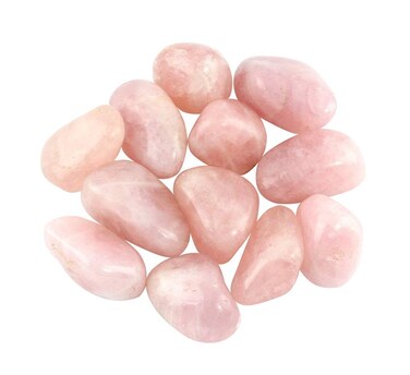Rose Quartz Crystal Tumbled Stones Large from Brazil (1" to 1.5") Energy Crystal Healing, Meditation, Craft Jewelry (1 Pound)
