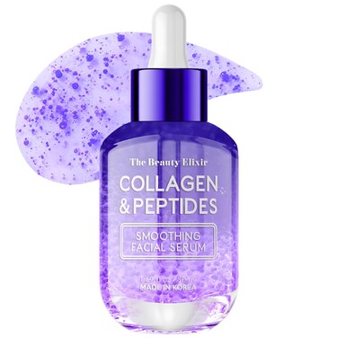 Beauty Elixir Collagen &amp; Peptides Serum For Face - Anti-Aging, Hydrating &amp; Repairing Treatment for Fine Lines - Clean, Cruelty-Free Korean Skin Care - Dermatologist Tested - 1.69 oz