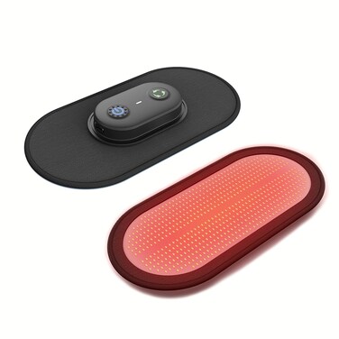 Portable Cordless Red Light Therapy Heating Pad/Patch, Powerful 602 Beads,Neck Shoulders Muscle Pain Relief, Near Infrared Light Therapy Pad for Driving/Outdoor/Office, 9 Modes,Rechargeable