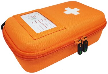 Large Epipen Holder   Hardcase Insulated Epipen Case   Highly Visible and Noticeable EpiPen Carrier Bag in Case of an Emergency   Bright Orange Epipen Carry Case Insulated Pouch