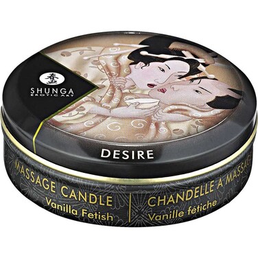 Shunga Japanese Massage Candle, Vanilla, Couples Valentines, 1 Ounce