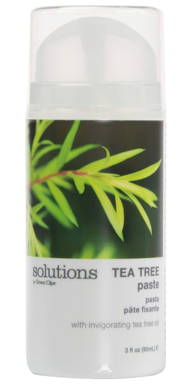 GREAT CLIPS Solutions Tea Tree Paste 3.4oz   Easy Pump   Peppermint Scent   Mold and Style Hair