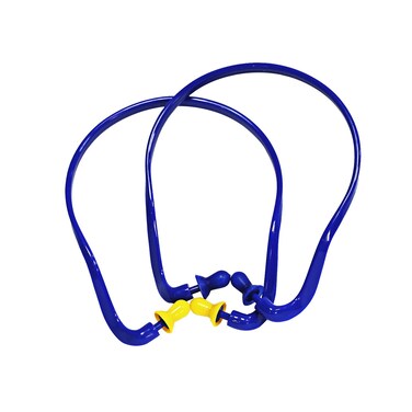 Tvoip U Shape Noise Canceling Ear Plugs Hearing Protection for Shooting Headband Sleep Silicone Ear Plugs Protection Buds for Noise Reduction(Blue, Pack of 2)