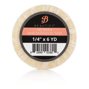 Walker Tape Beautify No Shine 1/4 x 6 Yards Tape with CASE Included - Bonding Clear Double Sided
