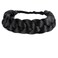 Bohemian Braided Headband Oversized Classic Wide Braids Adjustable Elastic Strap Synthetic Wig Headband Women's Braids Beauty Accessories (Night-black)