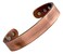 Pure Copper Plain Magnetic Heavyweight Cuff Bracelet for Men, with 8 Magnets 3500 Gauss