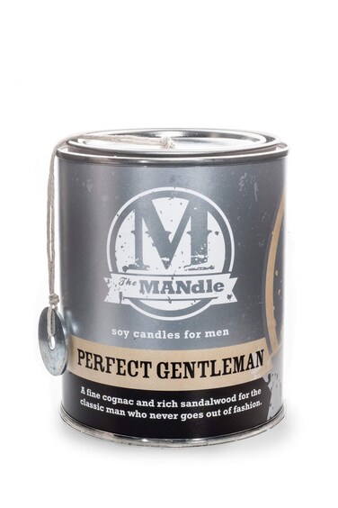 Eco Candle Co. The Mandle Soy Candle for Men - Scents of Cognac &amp; Sandalwood - Perfect Gentleman, 15 oz. Paint Can - 100% Soy Wax, No Lead, Hand Poured, Made from Midwest Grown Soybeans