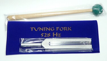 528 Hz Tuning Fork for Healing with mallet &amp; pouch