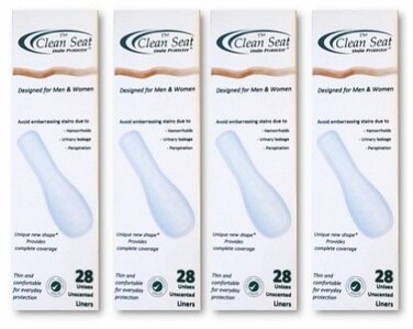 4 Pack (112 pcs) Unscented/Complete Coverage for Men and Women