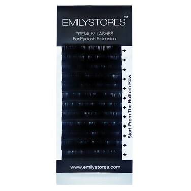 Eyelash Extensions 0.10mm Thickness J Curl Length 8mm Silk Mink Fake Eye Lashes In One Tray