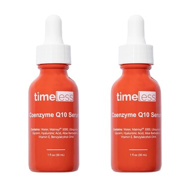 Timeless Skin Care Coenzyme Q10 Serum - Skin Care Serum for Smoothing - Fragrance-Free - Coenzyme Q10 - with Hyaluronic Acid - 1 oz (Pack of 2)