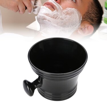 Shaving Soap Bowl, Shaving Mug, Plastic Shaving Soap Bowl Foam Shaving Soap Cream Bowl With Ball Grip Handle Shaving Shave Soap Mug Bowl for Men, Traditional Wet Shaving Factory Shaving Mug