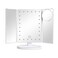 Tri-fold Vanity Mirror Light with 10x Magnetic Small Lens, 1X/2X/3X Magnification, Touch Control, Foldable, Dual Power Supply, Detachable LED Vanity Mirror, Travel Portable, Gift for Women