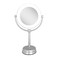 Zadro Lexington LED Lighted Makeup Mirror with Magnification Two-Sided Swivel Mirror with Lights for Makeup Desk Vanity (Chrome)