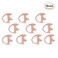 10 Left Medium Flesh Flexible SEMI Custom Ear Mold Insert Rubber Gel EARPIECE Police Patrol Duty Gear