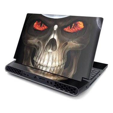 MightySkins Skin for Alienware AREA-51M R2 (2020) - Abstract Black   Protective, Durable, and Unique Vinyl Decal wrap Cover   Easy to Apply, Remove, and Change Styles   Made in The USA