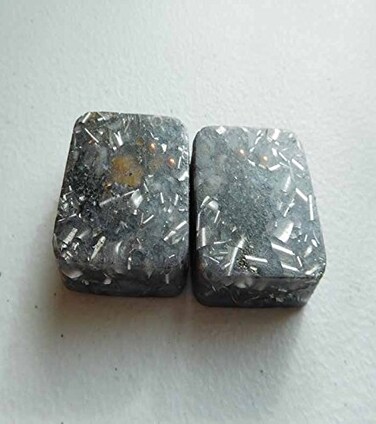 Pearl Silver 2 Mini Cube Tower Busters Crystal Orgone (Silver)