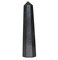 Jet Black Tourmaline Obelisk Healing Crystal Tower Protection Evil Eye Chakra Balancing Crystal Energy Wand Approx 3 inch