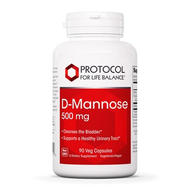 Protocol D-Mannose - 500mg - Bladder Cleanse - Support Healthy Urinary Tract* - for Men &amp; Women - Kosher &amp; Non-GMO - 90 Veg Capsules