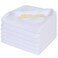 SINLAND Microfiber Facial Cloths Fast Drying Washcloth 12inch x 12inch White 6 pack