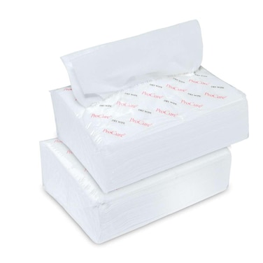 Ultra Soft Dry Wipes for Baby and Adults, 100 Count - Convenient Dispenser Pack - 11.5" x 9.25" - Disposable Dry Cleansing Cloths, Hospital Washcloths - for Cleaning, Incontinence, Facial Use