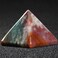 SMQ 1.6" Ocean Jasper Crystal Pyramid Chakra Stones,Hand Carved Gemstone Collectible Positive Energy Generator,Reiki Healing Crystals Pyramid Protection Crystals Figurine Decoration with Gift Box