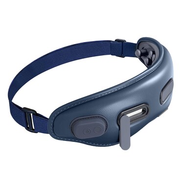 Eye Massager with Heat, Heated Eye Mask with Vibration for Migraines, Dry Eyes and Dark Circles, Wireless Eye Care Device, Gift for Eyestrain Relief and Sleep Improvement
