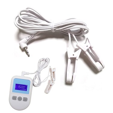 Electronic Sleep Aid Machine Cable Insomnia Physiotherapy Cable Tens Therapy Calbe with 2.5 Jack &amp; Clamp - Ear Clip Electrode