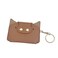 Birth Control Pill Case/Wallet PU Leather Medicine Holder Cute with Keychain(Brown)