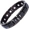 Smarter LifeStyle Elegant Titanium Magnetic Bracelet for Men and Women- Adjustable Bracelet Length with Sizing Tool for Perfect Fit, Women Mens Bracelet (Black)