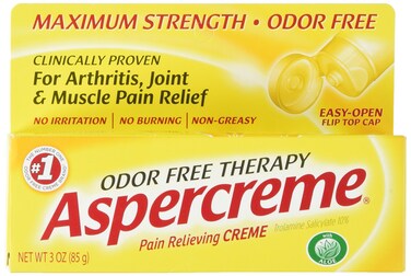 Aspercreme Maximum Strength Pain Relief Cream with Aloe 3 oz. (Pack of 4) for Arthritis Joint &amp; Muscle Pain