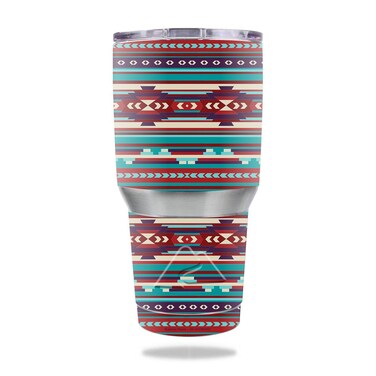 MightySkins Skin Compatible with Ozark Trail 30 oz Tumbler - Southwest Stripes   Protective, Durable, and Unique Vinyl Decal wrap Cover   Easy to Apply, Remove, and Change Styles   Made in The USA