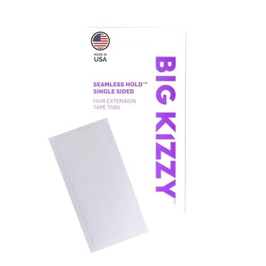 Big Kizzy Single Sided Seamless Hold Replacement Tape for Hair Extensions - 6-8+ Weeks of wear - Strong Hold and Residue Free One Sided Tape for Extensions - 36 tabs