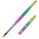1Pcs UV Gel Nail Ombre Brush Rainbow Metal Handle Nail Art Gradient Painting Brush Professional Nail Art Tools