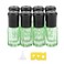 Essential Oil Roller Bottles, 8Pcs 3ml Roll-on Bottles with Opener Funnel, Mini Glass Massage Roller Bottles Roll on Vials for Perfume Lip Balms Aromatherapy, Light Green