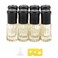 Essential Oil Roller Bottles, 8Pcs 3ml Roll-on Bottles with Opener Funnel, Mini Glass Massage Roller Bottles Roll on Vials for Perfume Lip Balms Aromatherapy, Bright Yellow