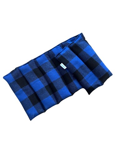 Microwavable Heating Pad (Royal Blue Plaid/Large)