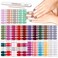 Nail Polish Strips Glitter, DANNEASY 24 Sheets Self Adhesive Nail Stickers Nail Polish Wraps for Women 1Pc Nail File, Cuticle Stick