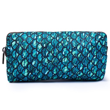 LParkin Mermaid Large Capacity Canvas Pencil Case Pen Bag Pouch Stationary Case Makeup Cosmetic Bag