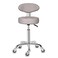 Kaleurrier Swivel Stool Chair Adjustable Height,Heavy Duty Hydraulic Rolling Metal Stool for Kitchen,Salon,Bar,Office,Massage (with Back Rest) (Grey)