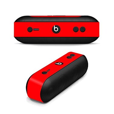MightySkins Skin Compatible with Beats by Dr. Dre Pill Plus - Solid Red   Protective, Durable, and Unique Vinyl Decal wrap Cover   Easy to Apply, Remove, and Change Styles   Made in The USA