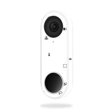 MightySkins Skin Compatible with Nest Hello Video Doorbell - Pixel Pattern   Protective, Durable, and Unique Vinyl Decal wrap Cover   Easy to Apply, Remove, and Change Styles   Made in The USA
