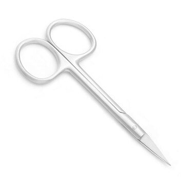 Cuticle Nail Scissors - Stainless Steel Precision Manicure Scissor - Extra Pointed Straight Curved Fingernail Scissor (Straight Piont)