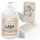 Eyelash Shampoo, 128 fl.oz/3.78L, with 50 Lash Extension Aftercare Cards, Foaming Cleanser for Professional Salon and Home Use