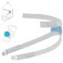 Befiy Replacement Headgear Strap Compatible with Air-Fit F-30i, Flexible Elasticity Strap, Great Value Comfort Soft Material for a Snugly Fit, Gray and Blue Color