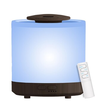 1600 ML Large Essential Oil Diffuser Aromatherapy Humidifier for Large Room Home 35 Hour Run Huge Coverage Area 1.5 Liter Extra Large Capacity Huge Diffuser Dark Wood Grain